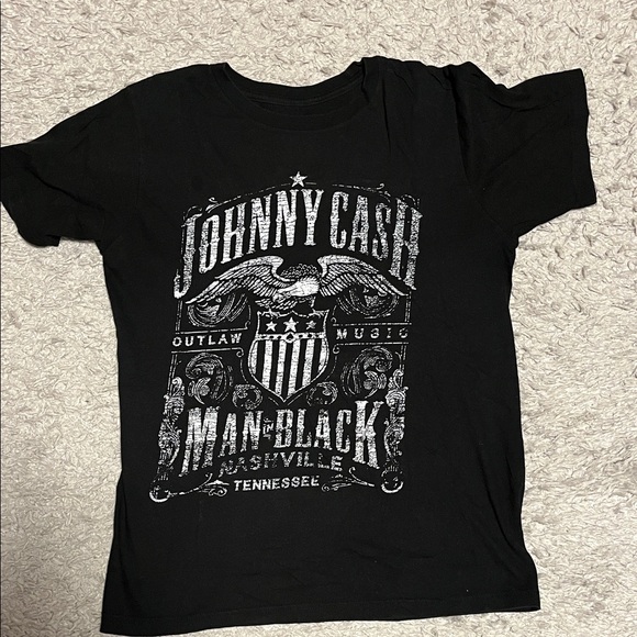 Tops - Black Graphic T-Shirt